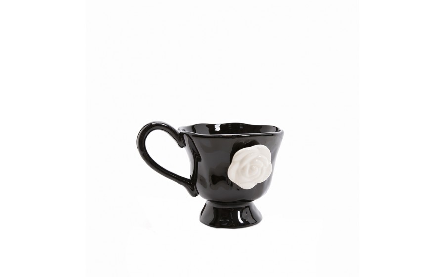 Kubek SHP BIAŁA RÓŻA czarny