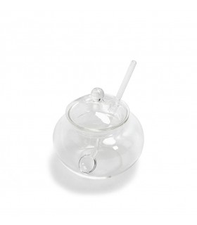 Mini cukiernica z łyżeczką SHP JAR transparentna