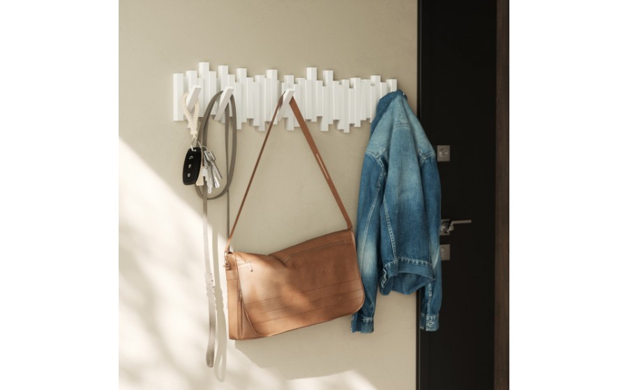 UMBRA wieszak na ubrania STICKS 8 biały