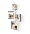 UMBRA zestaw 4 ramek na zdjęcia FLUTE  WALL czarny