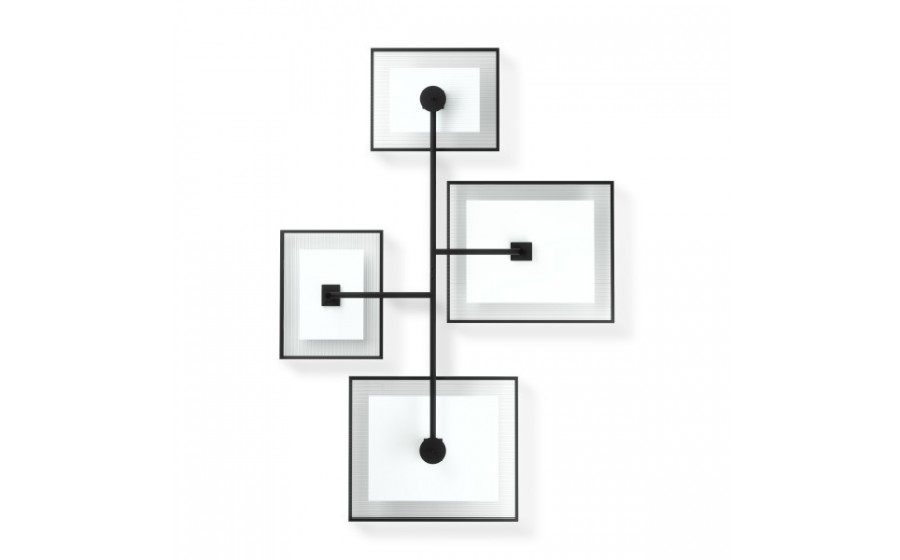 UMBRA zestaw 4 ramek na zdjęcia FLUTE  WALL czarny