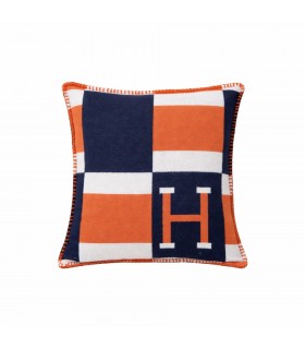 Poduszka dekoracyjna SHP PARIS HOME  granatowa / pomarańczowa