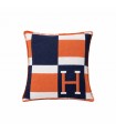 Poduszka dekoracyjna SHP PARIS HOME  granatowa / pomarańczowa