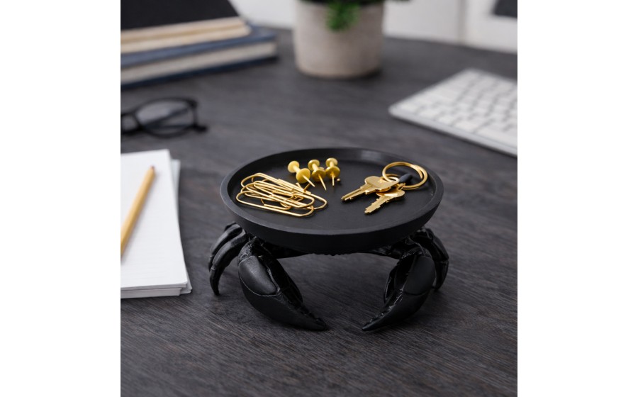 Taca dekoracyjna SHP CRAB czarna