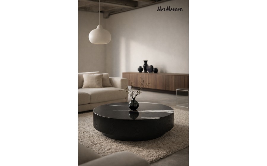 MaMaison stolik kawowy LAGO 100 czarny