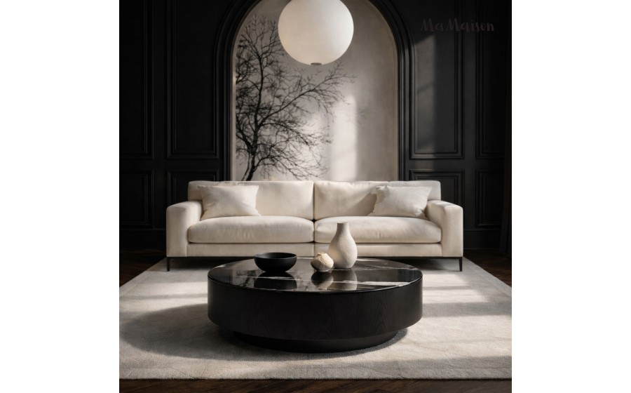 MaMaison stolik kawowy LAGO 100 czarny