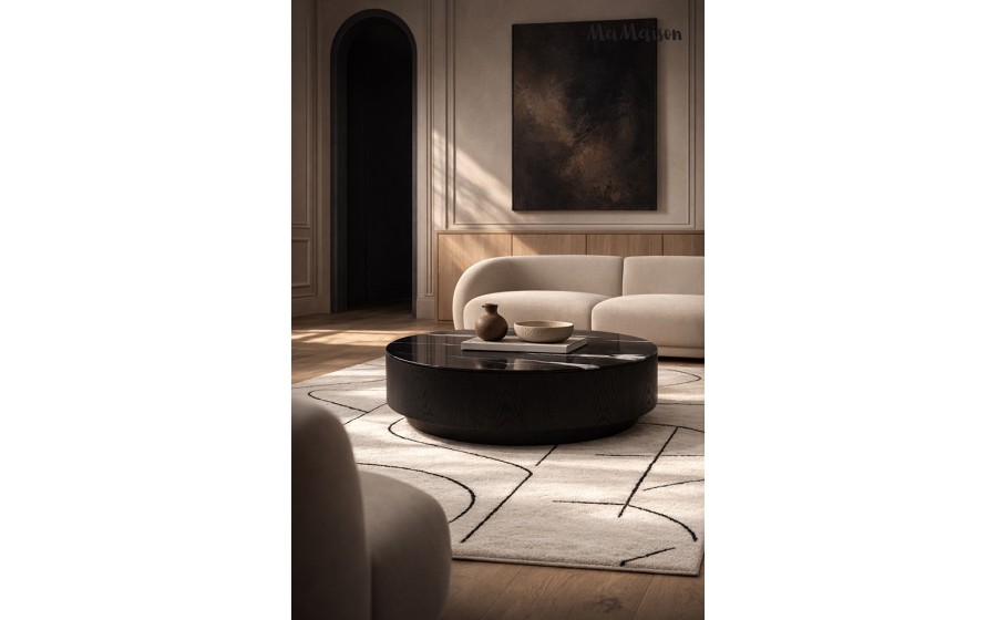 MaMaison stolik kawowy LAGO 100 czarny