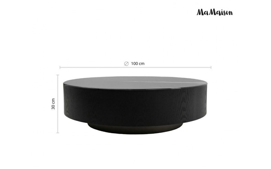 MaMaison stolik kawowy LAGO 100 czarny