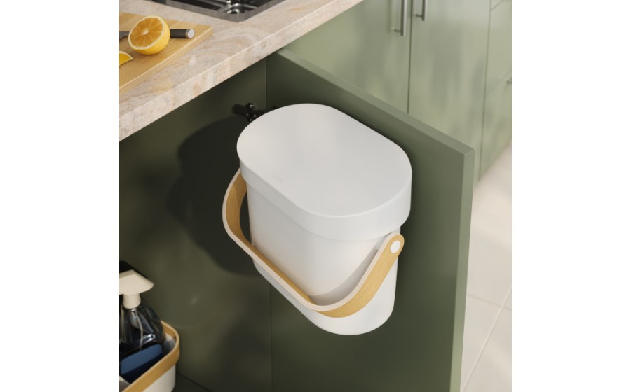 UMBRA kosz na śmieci BELLWOOD 4L biały