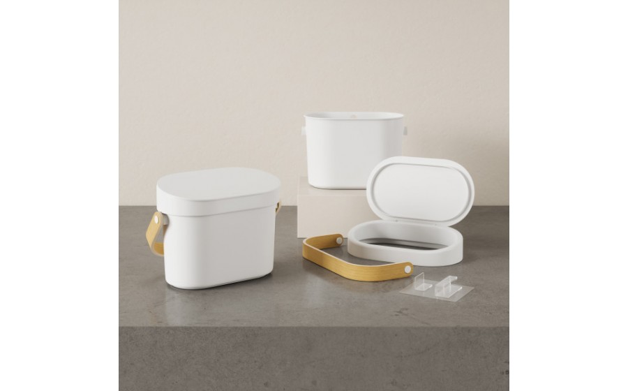 UMBRA kosz na śmieci BELLWOOD biały