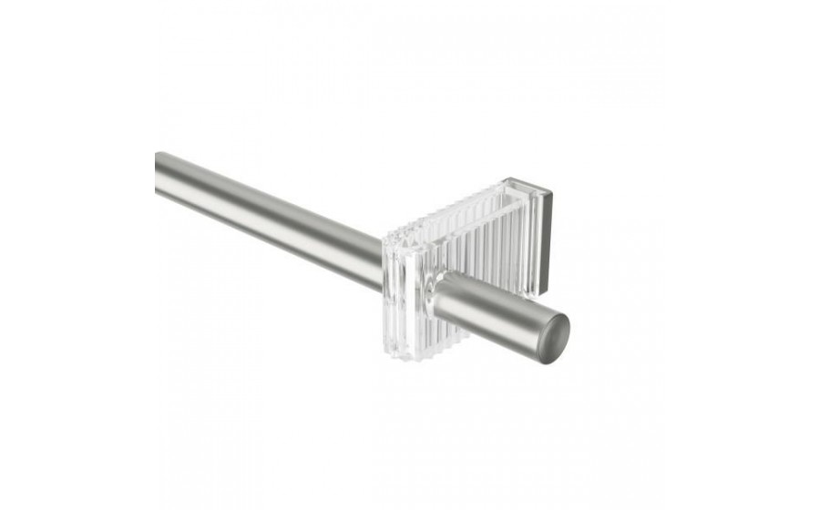 UMBRA karnisz FLUTE 107-305 cm nikiel /  stal