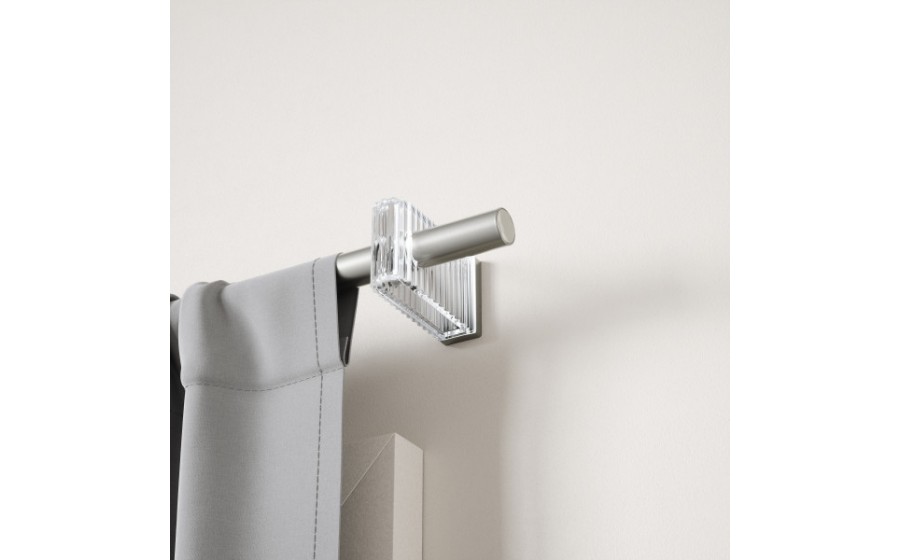 UMBRA karnisz FLUTE 107-305 cm nikiel /  stal