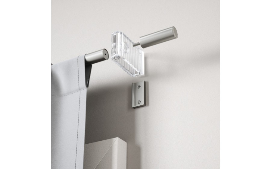 UMBRA karnisz FLUTE 107-305 cm nikiel /  stal