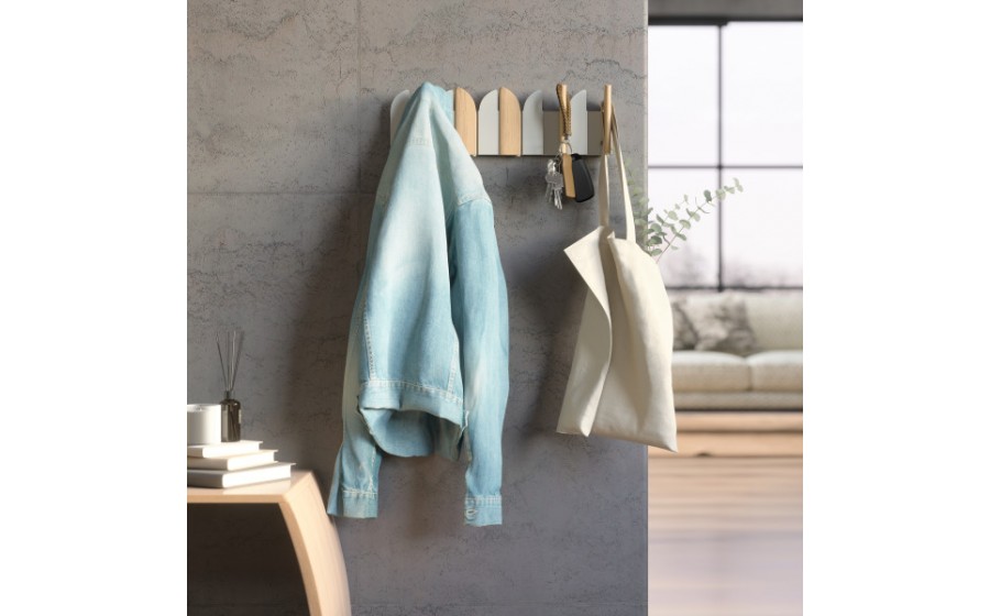 UMBRA wieszak ścienny SALOON beżowy