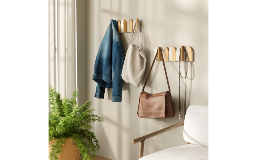 UMBRA wieszak ścienny SALOON beżowy