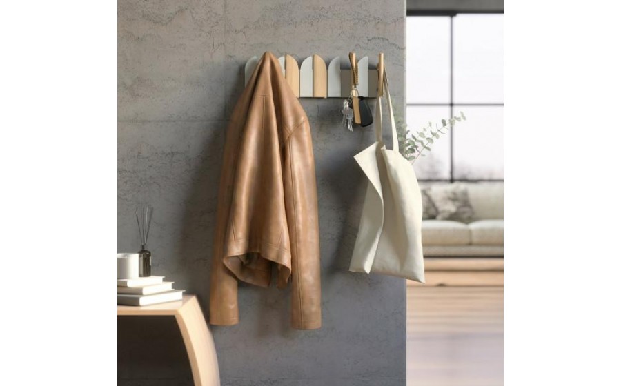 UMBRA wieszak ścienny SALOON beżowy