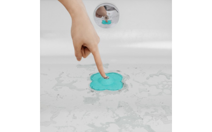 UMBRA zatyczka do odpływu BLOOM  niebieska