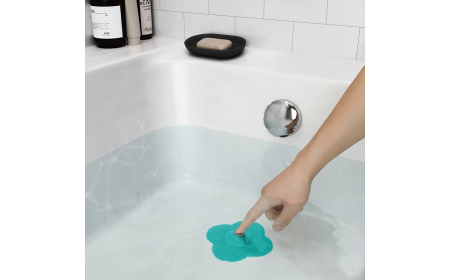 UMBRA zatyczka do odpływu BLOOM  niebieska