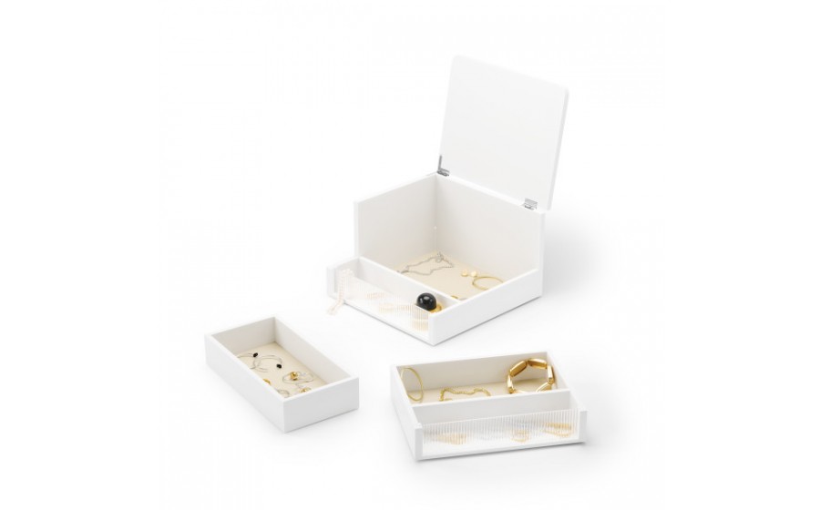 UMBRA pojemnik do przechowywania MALIBU biały