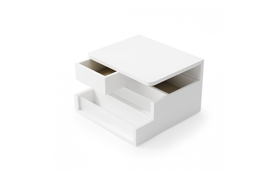 UMBRA pojemnik do przechowywania MALIBU biały