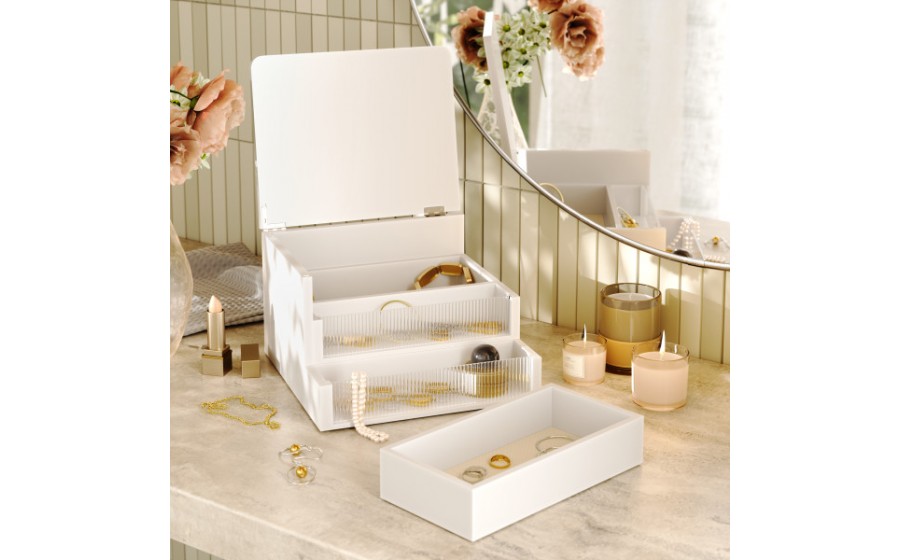 UMBRA pojemnik do przechowywania MALIBU biały