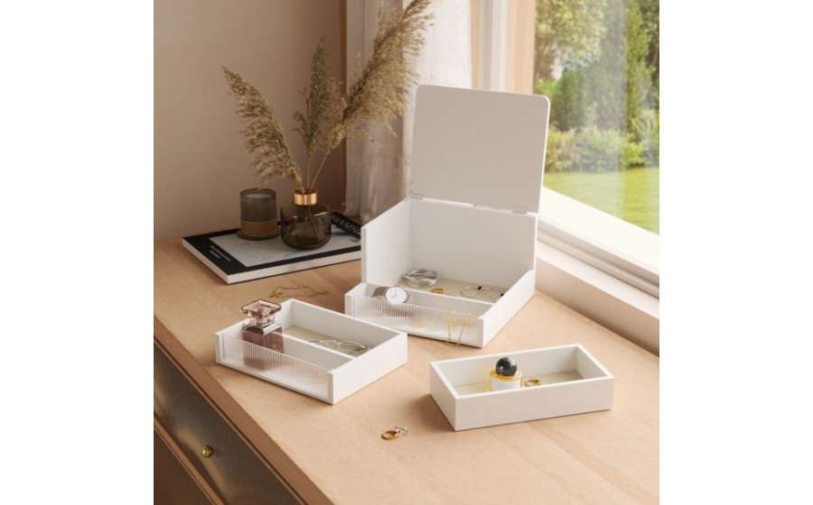 UMBRA pojemnik do przechowywania MALIBU biały