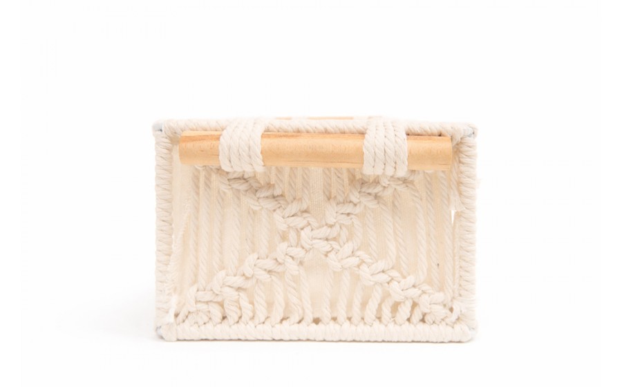 Koszyk dekoracyjny SHP BOHO beżowy