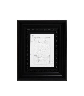 Obraz SHP JACK biały / czarna rama