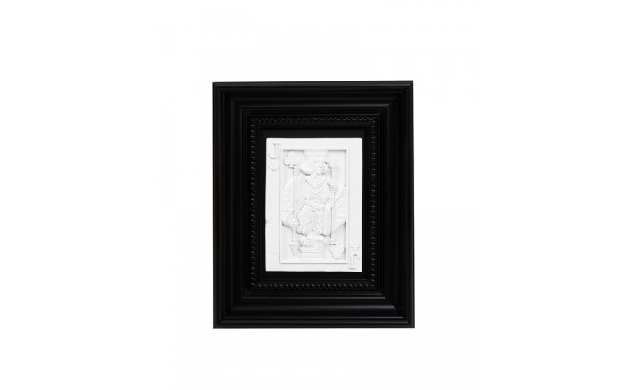 Obraz SHP JACK biały / czarna rama