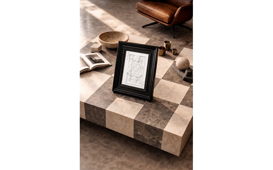 Obraz SHP JACK biały / czarna rama