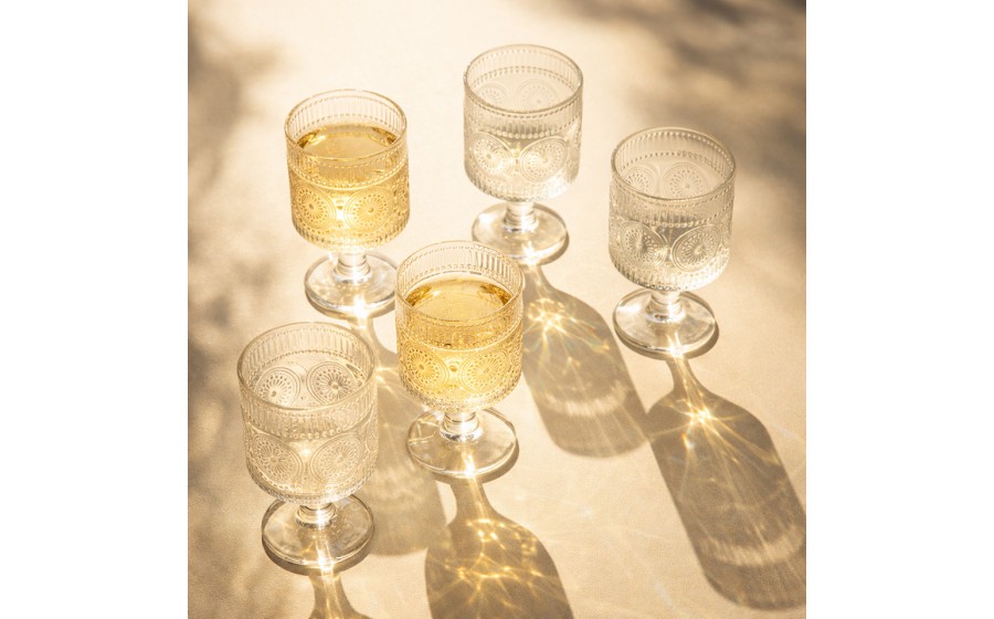 Zestaw 4 szklanek SHP FLORES 230 ml transparentny