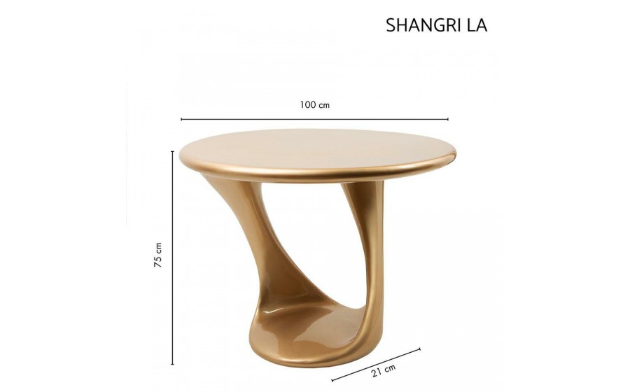Stół okrągły SHANGRI LA 100 złoty