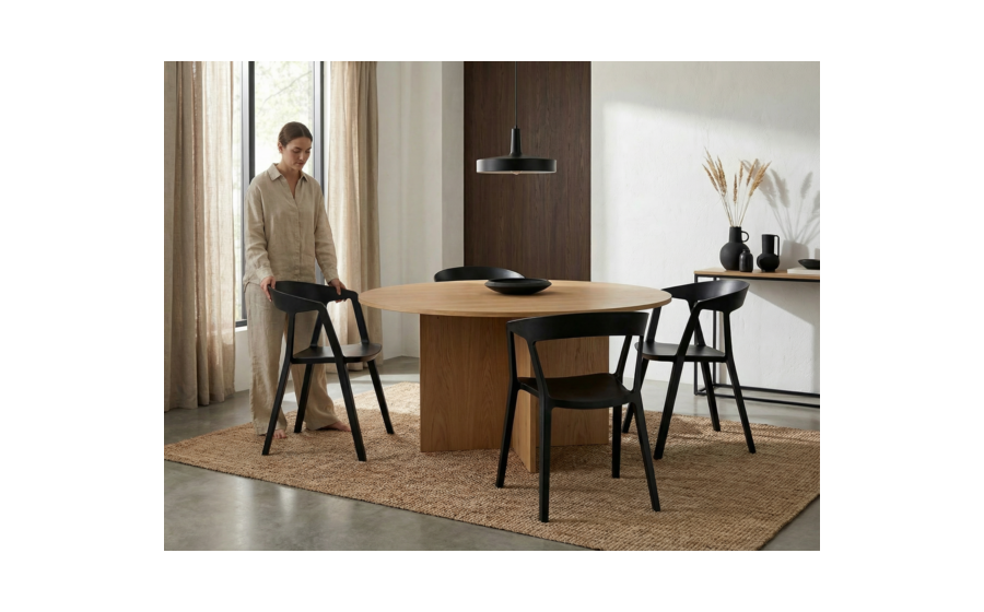 Krzesło VIBIA czarne - polipropylen