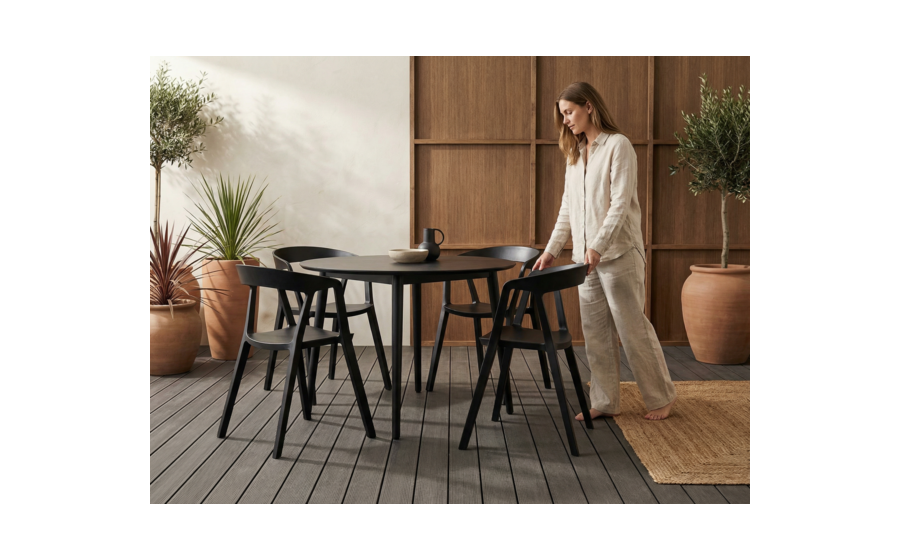 Krzesło VIBIA czarne - polipropylen