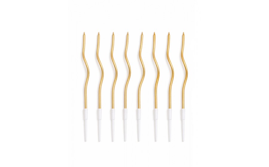 Zestaw 36 świeczek SHP TWIST złoty