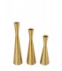 Zestaw 3 świeczników SHP TRIO złoty
