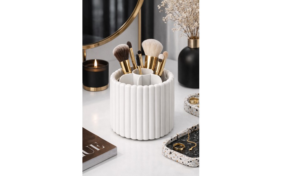 Organizer obrotowy na pędzle SHP LULLABY biały