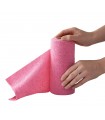 Ścierki z mikrofibry na rolce SHP CLINT 20x20 cm różowe