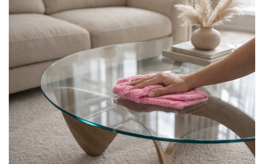 Ścierki z mikrofibry na rolce SHP CLINT 20x20 cm różowe