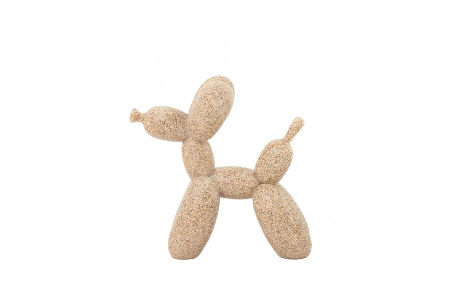 Dekoracja figurka piesek SHP BALOON 10 cm beżowy