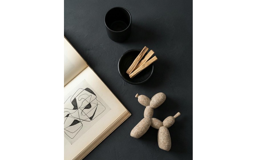 Dekoracja figurka piesek SHP BALOON 10 cm beżowy