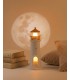 Lampka nocna z projektorem SHP  LIGHTHOUSE biało-złota