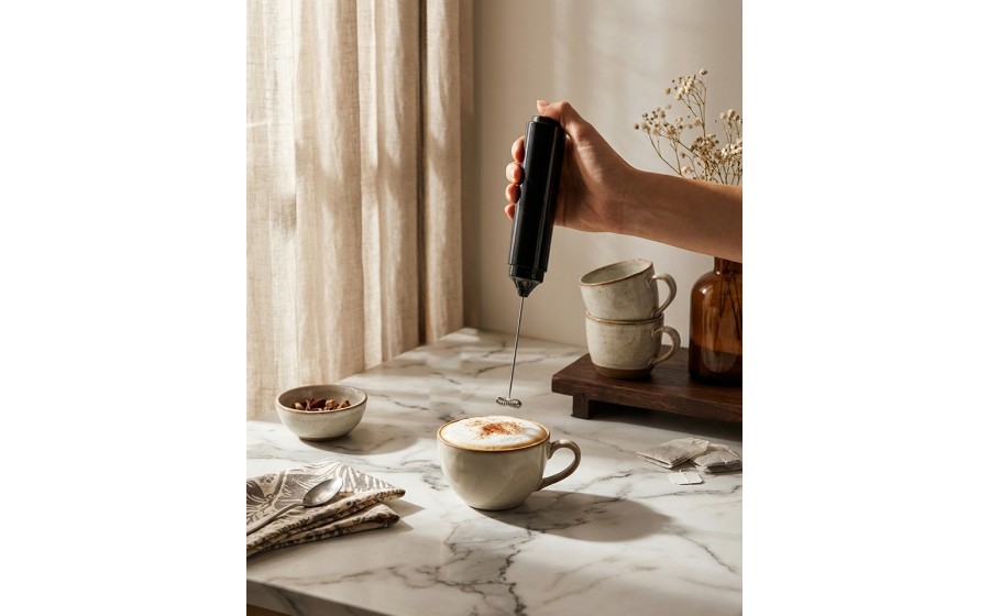 Spieniacz do mleka SHP FOAM czarny