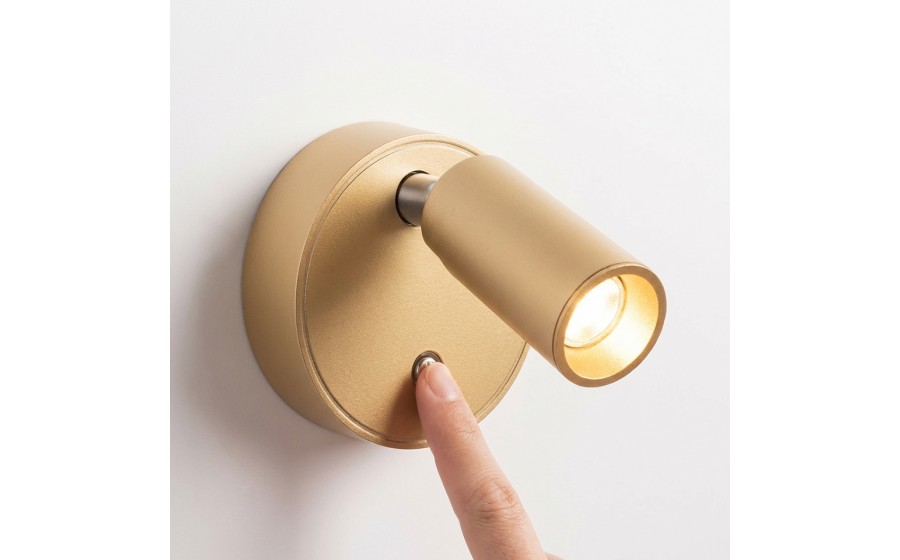 Lampa ścienna SHP PICKET złota