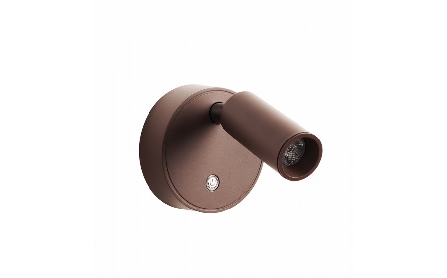 Lampa ścienna SHP PICKET LED brązowa 3 barwy światła