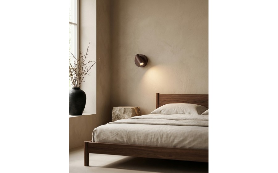 Lampa ścienna SHP PICKET brązowa