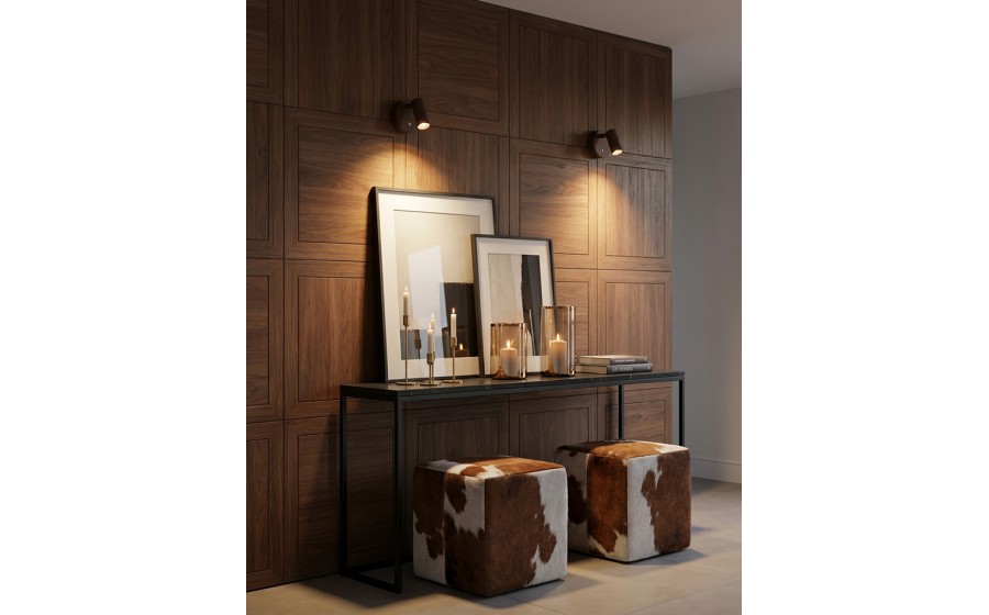 Lampa ścienna SHP PICKET brązowa