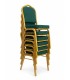 Krzesło bankietowe / konferencyjne HEKATE zielony, złoty