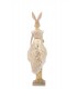 Figurka dekoracyjna SHP RABBIT beżowa / złota