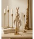 Figurka dekoracyjna SHP RABBIT beżowa / złota